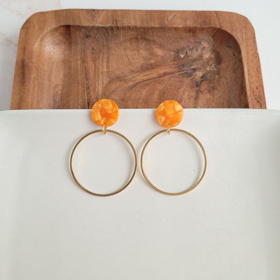 Amelia Earrings - Tangerine Orange featured image