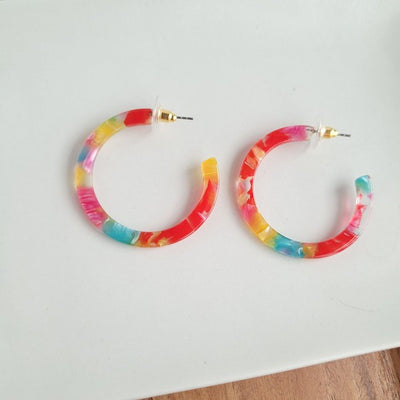 Camy Hoops - Rainbow Confetti featured image