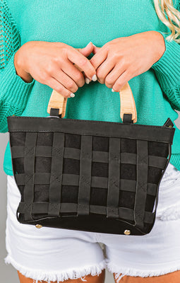 Cora Wood Handle Cage Handbag featured image