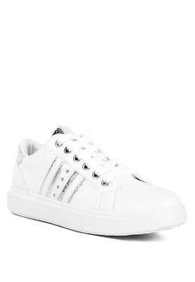 Claude Faux Leather Back Panel Detail Sneakers featured image